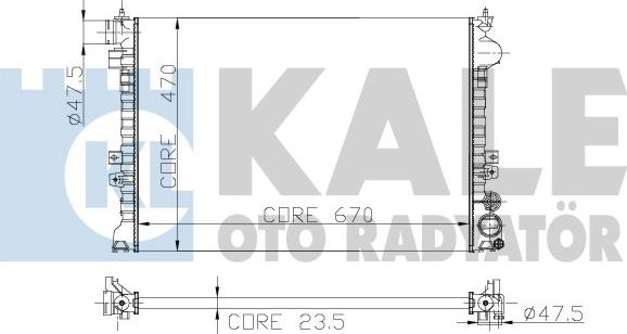 KALE OTO RADYATÖR 217400 - Radiatore, Raffreddamento motore autozon.pro