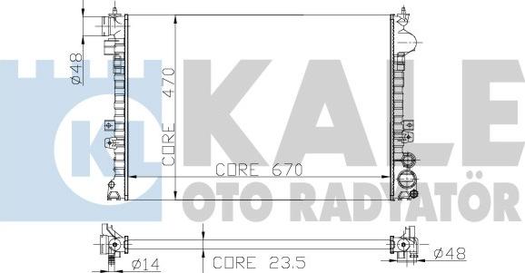 KALE OTO RADYATÖR 217500 - Radiatore, Raffreddamento motore autozon.pro