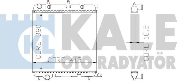 KALE OTO RADYATÖR 285300 - Radiatore, Raffreddamento motore autozon.pro