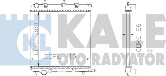 KALE OTO RADYATÖR 285200 - Radiatore, Raffreddamento motore autozon.pro