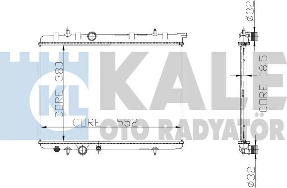 KALE OTO RADYATÖR 225300 - Radiatore, Raffreddamento motore autozon.pro