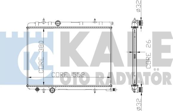 KALE OTO RADYATÖR 225200 - Radiatore, Raffreddamento motore autozon.pro