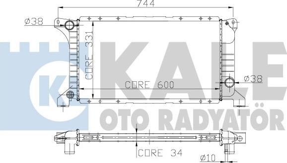 KALE OTO RADYATÖR 221200 - Radiatore, Raffreddamento motore autozon.pro