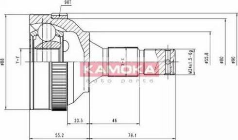 Kamoka 6480 - Kit giunti, Semiasse autozon.pro