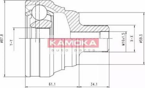 Kamoka 6586 - Kit giunti, Semiasse autozon.pro