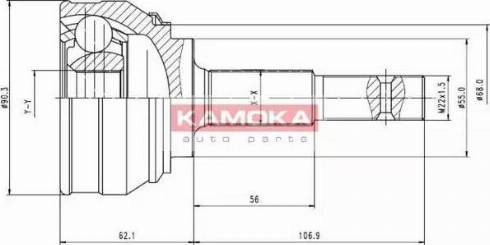 Kamoka 6536 - Kit giunti, Semiasse autozon.pro