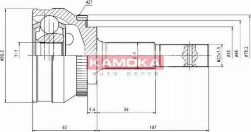 Kamoka 6538 - Kit giunti, Semiasse autozon.pro