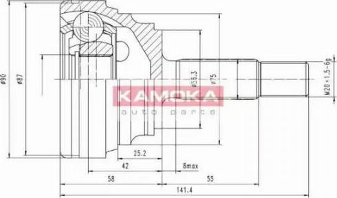 Kamoka 6600 - Kit giunti, Semiasse autozon.pro