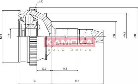 Kamoka 6634 - Kit giunti, Semiasse autozon.pro