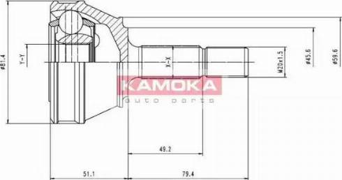 Kamoka 6158 - Kit giunti, Semiasse autozon.pro