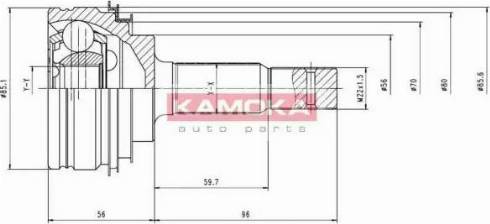 Kamoka 6100 - Kit giunti, Semiasse autozon.pro