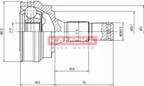 Kamoka 6138 - Kit giunti, Semiasse autozon.pro