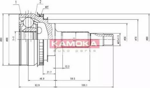 Kamoka 6890 - Kit giunti, Semiasse autozon.pro