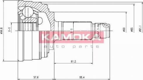 Kamoka 6360 - Kit giunti, Semiasse autozon.pro