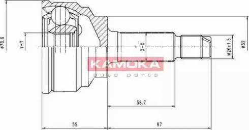 Kamoka 6290 - Kit giunti, Semiasse autozon.pro