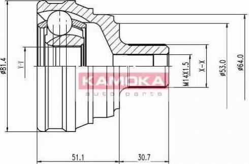 Kamoka 6206 - Kit giunti, Semiasse autozon.pro