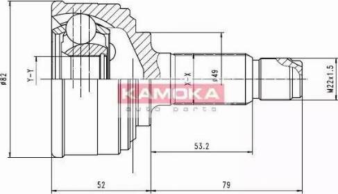 Kamoka 6212 - Kit giunti, Semiasse autozon.pro