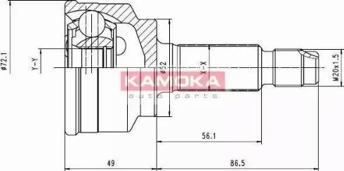 Kamoka 6709 - Kit giunti, Semiasse autozon.pro