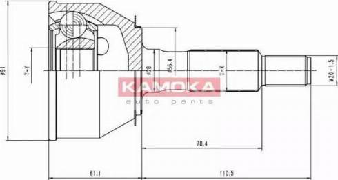 Kamoka 6732 - Kit giunti, Semiasse autozon.pro