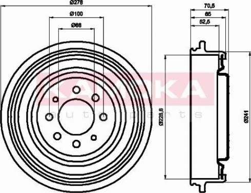 Kamoka 104018 - Tamburo freno autozon.pro