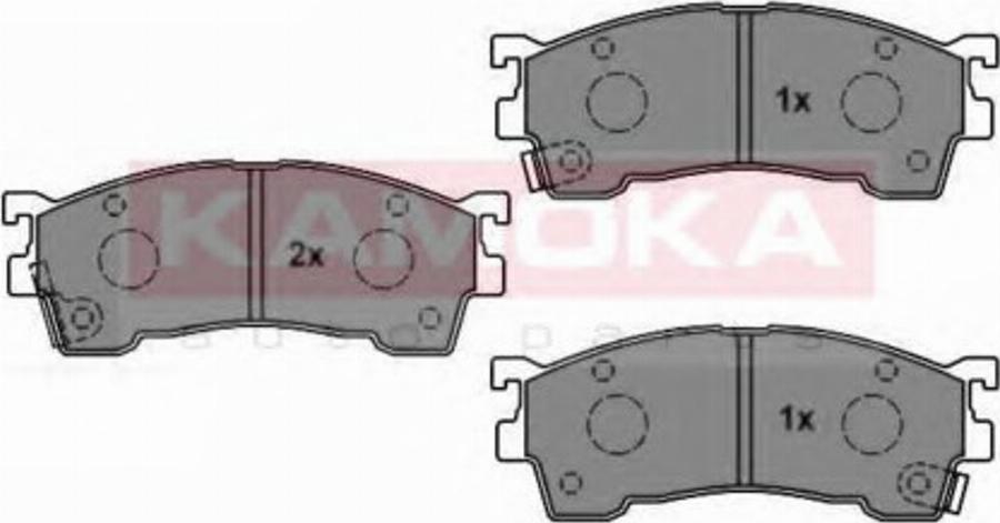 Kamoka 1011900 - Kit pastiglie freno, Freno a disco autozon.pro