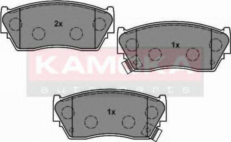 Kamoka 1011526 - Kit pastiglie freno, Freno a disco autozon.pro