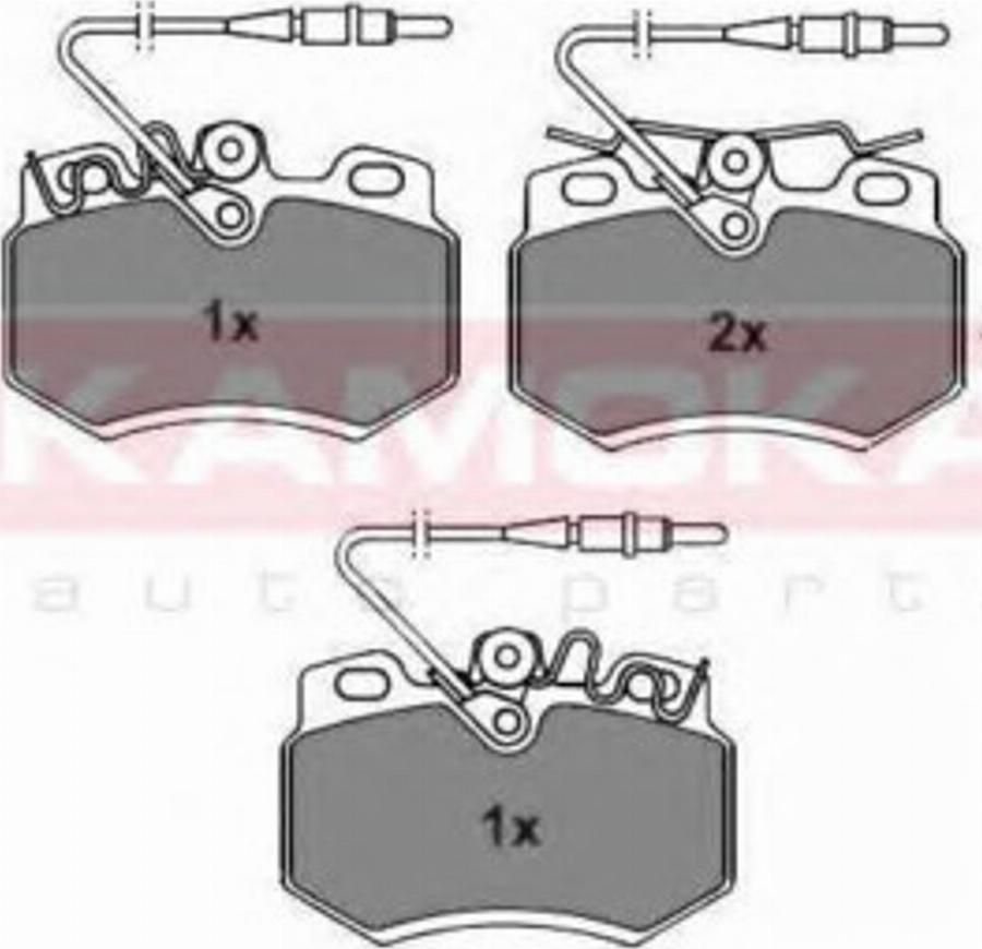 Kamoka 101868 - Kit pastiglie freno, Freno a disco autozon.pro