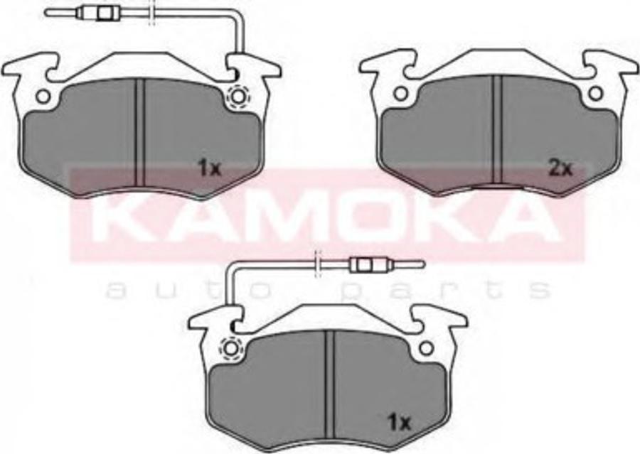 Kamoka 101880 - Kit pastiglie freno, Freno a disco autozon.pro