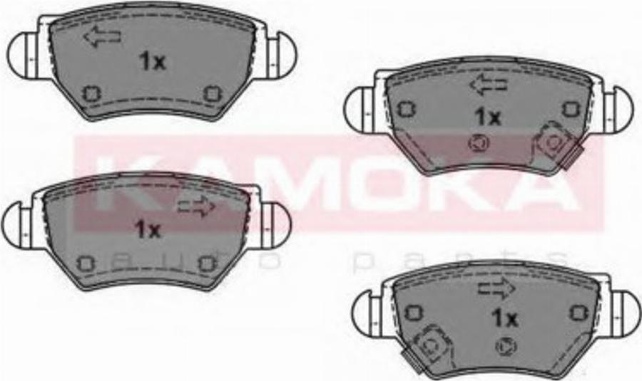 Kamoka 1012588 - Kit pastiglie freno, Freno a disco autozon.pro