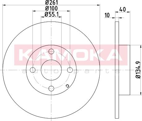 Kamoka 103157 - Discofreno autozon.pro