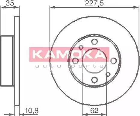 Kamoka 103166 - Discofreno autozon.pro