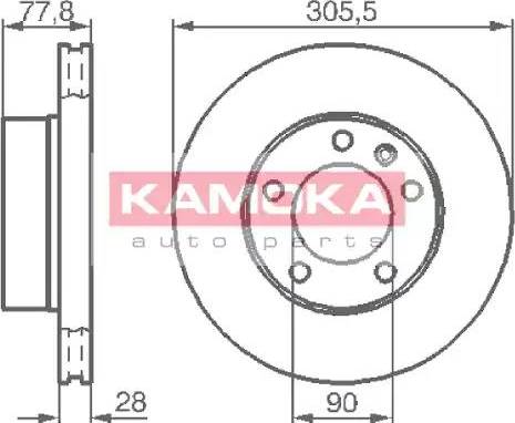 Kamoka 1032434 - Discofreno autozon.pro