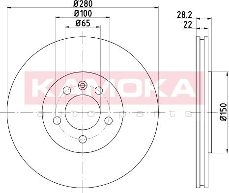 Kamoka 103223 - Discofreno autozon.pro