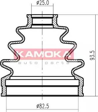 Kamoka 1146002 - Cuffia, Semiasse autozon.pro