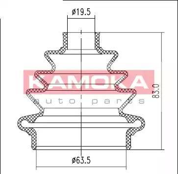 Kamoka 1146258 - Cuffia, Semiasse autozon.pro