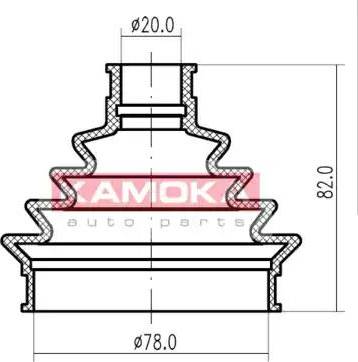 Kamoka 1146238 - Cuffia, Semiasse autozon.pro