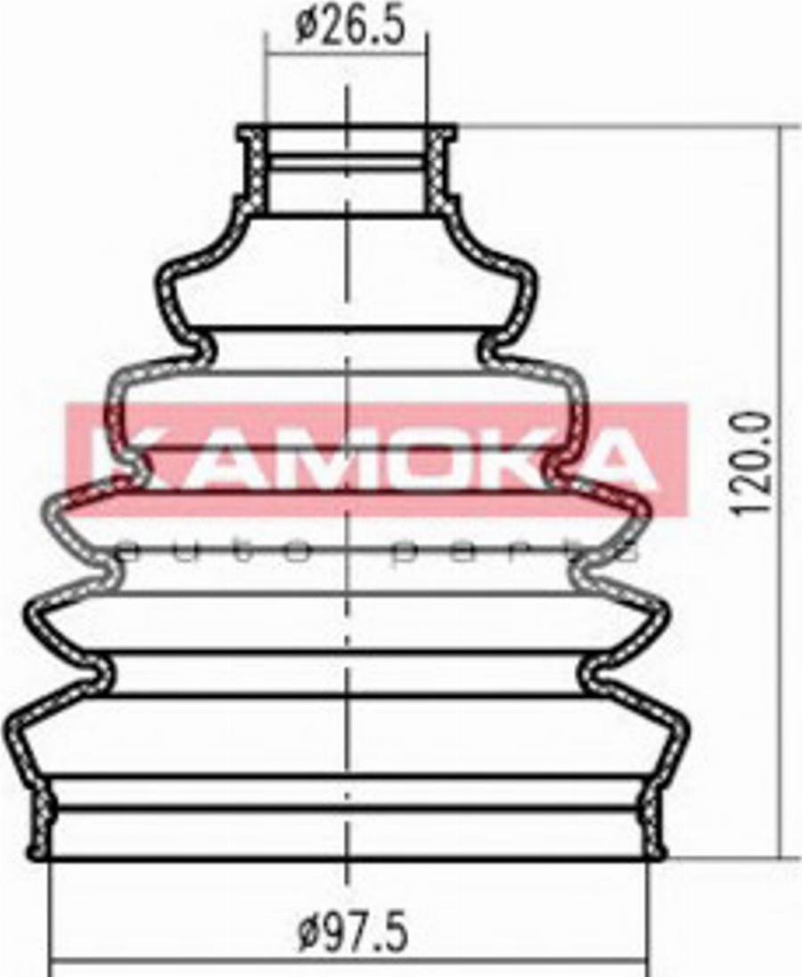 Kamoka 1147088 - Cuffia, Semiasse autozon.pro