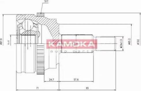 Kamoka 7090 - Kit giunti, Semiasse autozon.pro