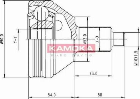 Kamoka 7086 - Kit giunti, Semiasse autozon.pro