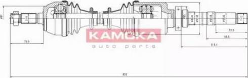 Kamoka CT1138953 - Albero motore / Semiasse autozon.pro