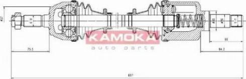 Kamoka CT1138952 - Albero motore / Semiasse autozon.pro