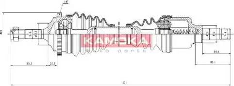 Kamoka CT1138936A - Albero motore / Semiasse autozon.pro