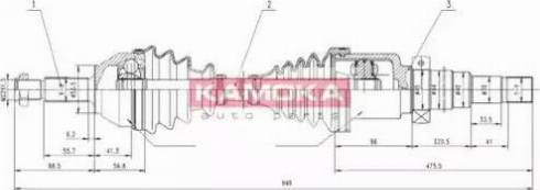 Kamoka FD1138928 - Albero motore / Semiasse autozon.pro