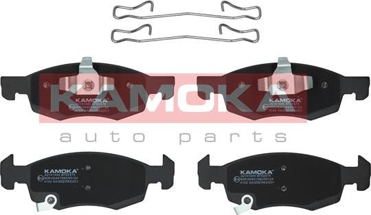 Kamoka JQ101445 - Kit pastiglie freno, Freno a disco autozon.pro