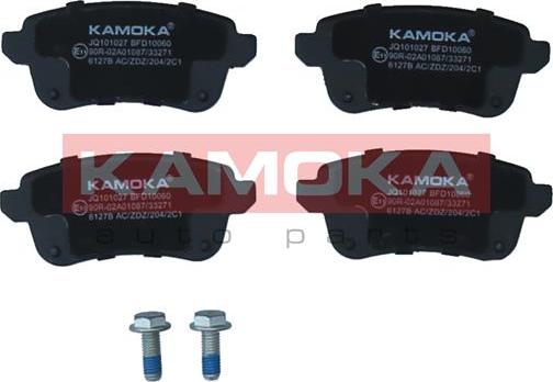 Kamoka JQ101027 - Kit pastiglie freno, Freno a disco autozon.pro