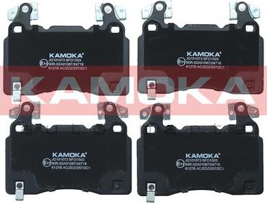 Kamoka JQ101073 - Kit pastiglie freno, Freno a disco autozon.pro