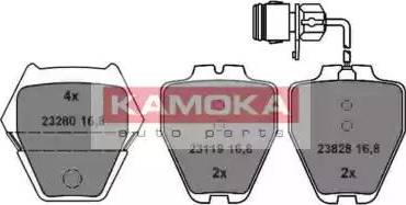 Kamoka JQ1013420 - Kit pastiglie freno, Freno a disco autozon.pro