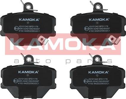 Kamoka JQ101342 - Kit pastiglie freno, Freno a disco autozon.pro