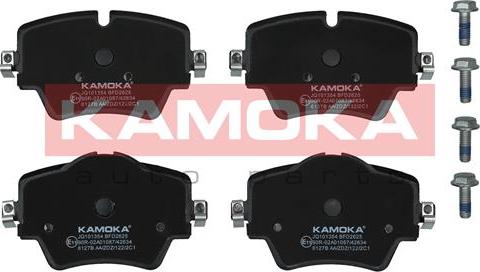 Kamoka JQ101354 - Kit pastiglie freno, Freno a disco autozon.pro