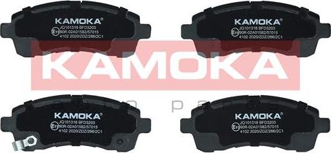 Kamoka JQ101318 - Kit pastiglie freno, Freno a disco autozon.pro